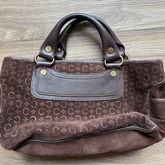 Celine Brown Monogram Satchel - Picture 1 of 9